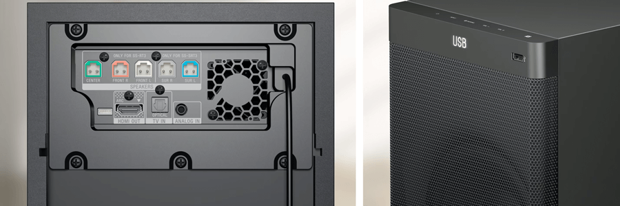 Sony HT-RT3 Anschlüsse